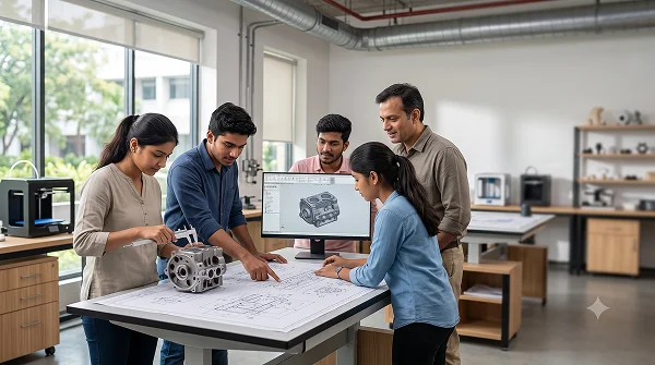 Draftsman Mechanical (NCVT) which is managed by Vadodara Jilla Kelavani Mandal (VJKM)