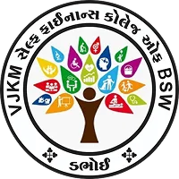 Logo of VJKM Self Finance College of B.S.W. which is managed by Vadodara Jilla Kelavani Mandal (VJKM)