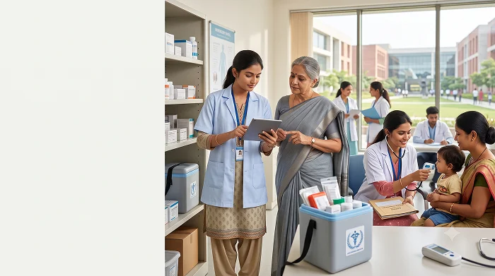 Community Health Worker (ANM/GNM Tracks) illustration